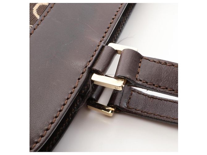 Céline Bolso Celine C Macadam marrón Castaño - vista 5