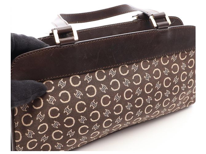 Céline Bolso Celine C Macadam marrón Castaño - vista 9