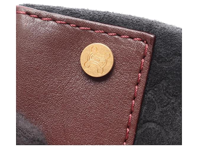 Céline Borsa Celine C Macadam Nero Bordò - vista 9