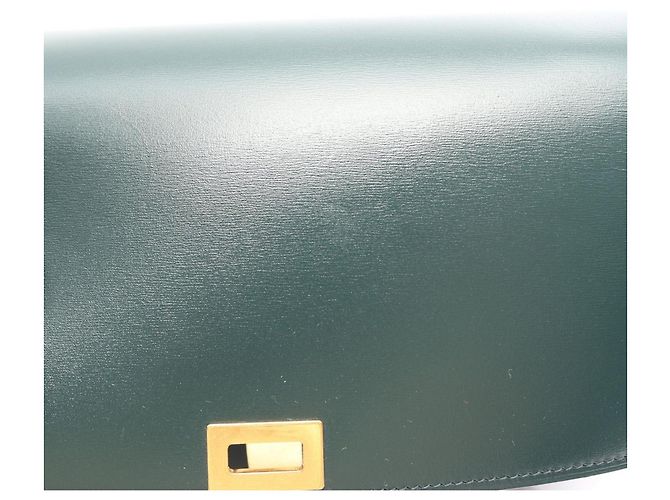Céline Borsa Celine Classic Medium in pelle verde - vista 5