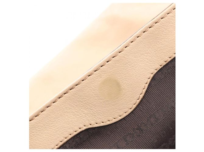 Céline Borsa a tracolla in pelle beige Celine - vista 10