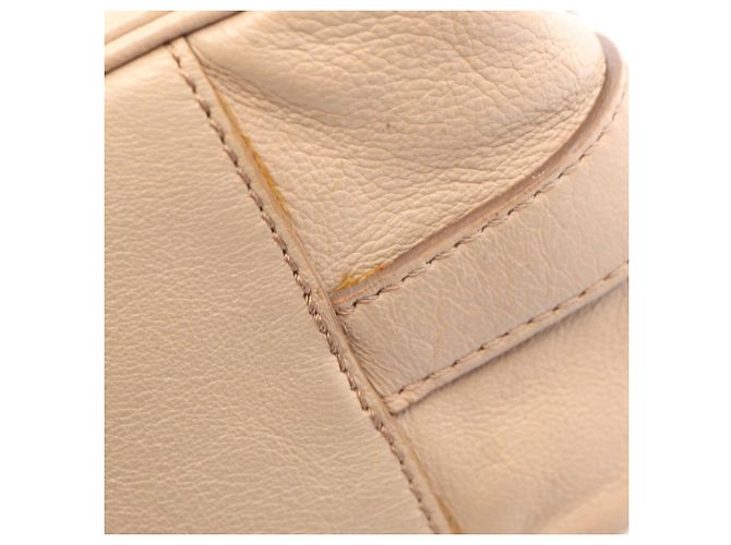 Céline Borsa a tracolla in pelle beige Celine - vista 6