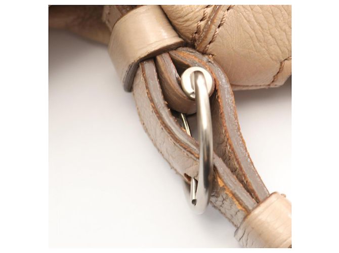 Céline Borsa a tracolla in pelle beige Celine - vista 7