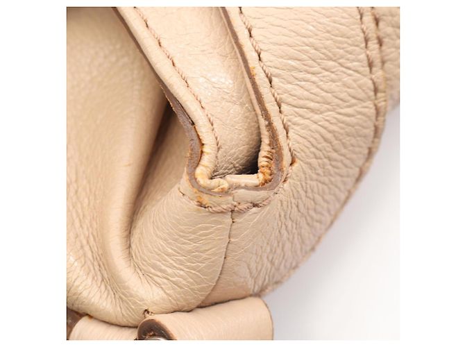 Céline Borsa a tracolla in pelle beige Celine - vista 9