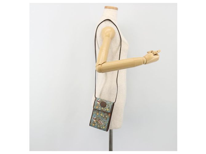 Borsa a Spalla GUCCI GG Supreme PVC Beige Oro 647927 Auth ep15083M D'oro - vista 22