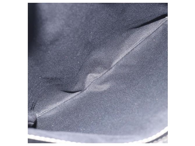 LOEWE Schultertasche Canvas Grau Silber Auth 191354 Braun - Ansicht 11