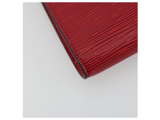 LOUIS VUITTON Epi Pochette Accessoires Pochette Rossa M52947 LV Auth 187691 Rosso - vista 14