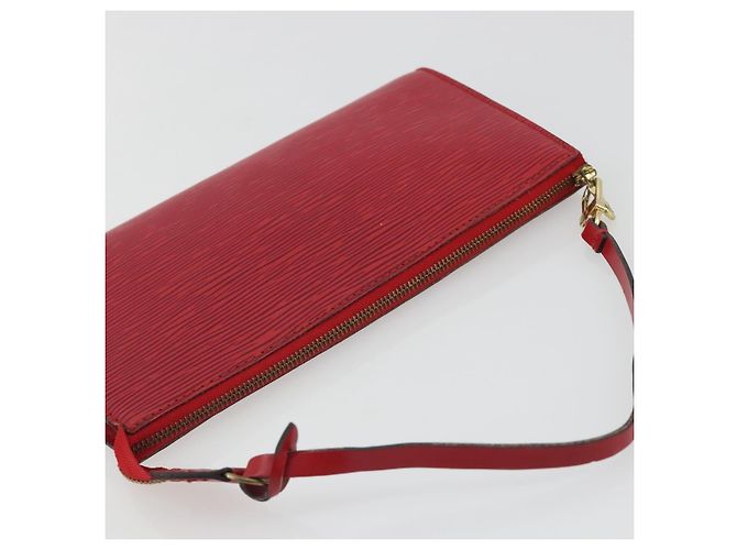 LOUIS VUITTON Epi Pochette Accessoires Pochette Rossa M52947 LV Auth 187691 Rosso - vista 6