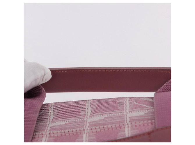 CHANEL Neuer Travel Line Rucksack Canvas 2way Rosa Silber CC Authentisch 189678A Pink - Ansicht 9