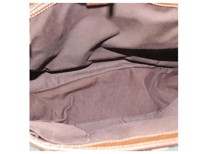 Borsa a mano GUCCI GG Canvas Beige Oro 145818 Auth mr2688 D'oro - vista 15