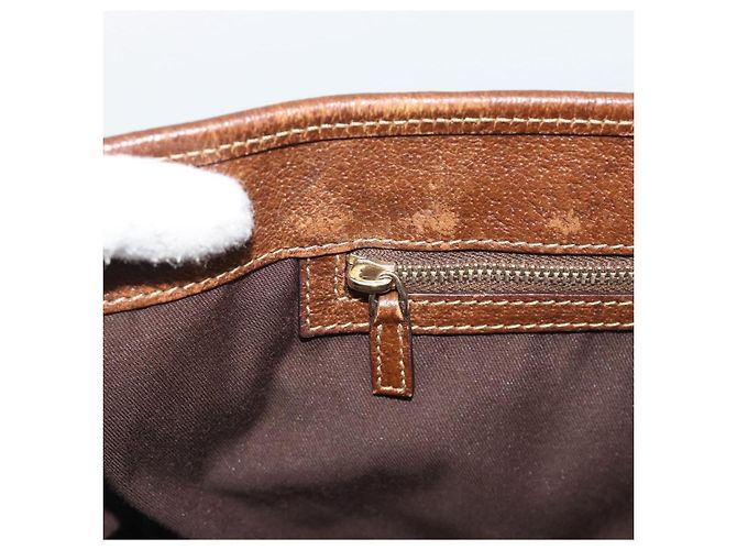 Borsa a mano GUCCI GG Canvas Beige Oro 145818 Auth mr2688 D'oro - vista 18