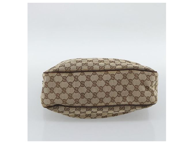 Borsa a mano GUCCI GG Canvas Beige Oro 145818 Auth mr2688 D'oro - vista 9