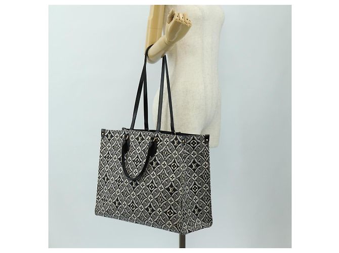 LOUIS VUITTON Monogram Jaguar On The Go GM Bag Black M57207 LV Auth 186669SAM Noir - vue 24