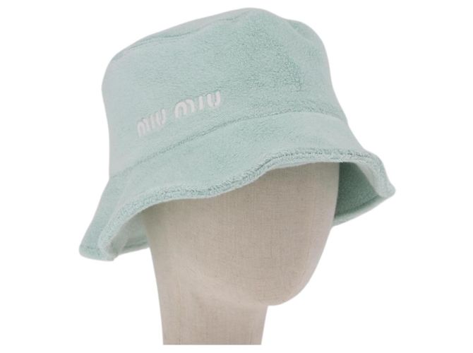 Cappello bucket Miu Miu Pile S Green Auth 190493M Verde - vista 2