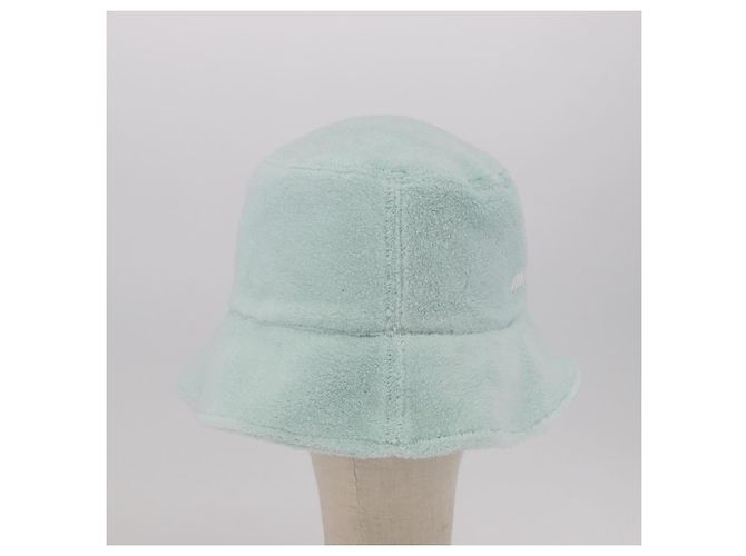 Cappello bucket Miu Miu Pile S Green Auth 190493M Verde - vista 4