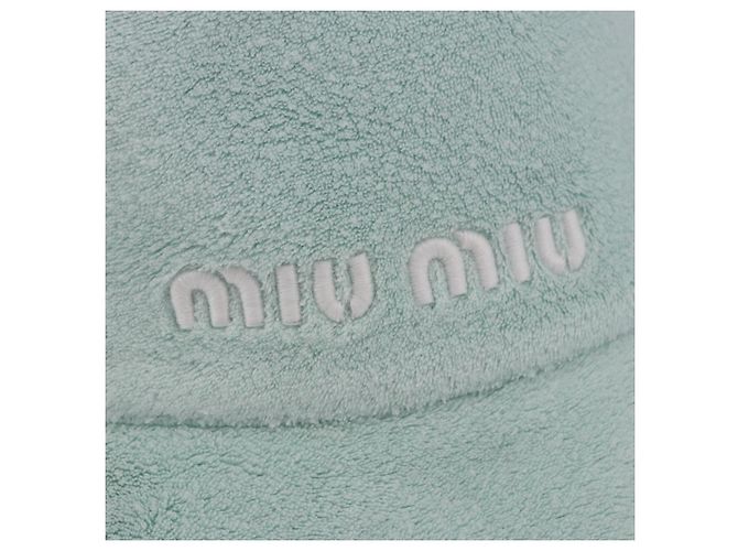 Cappello bucket Miu Miu Pile S Green Auth 190493M Verde - vista 7