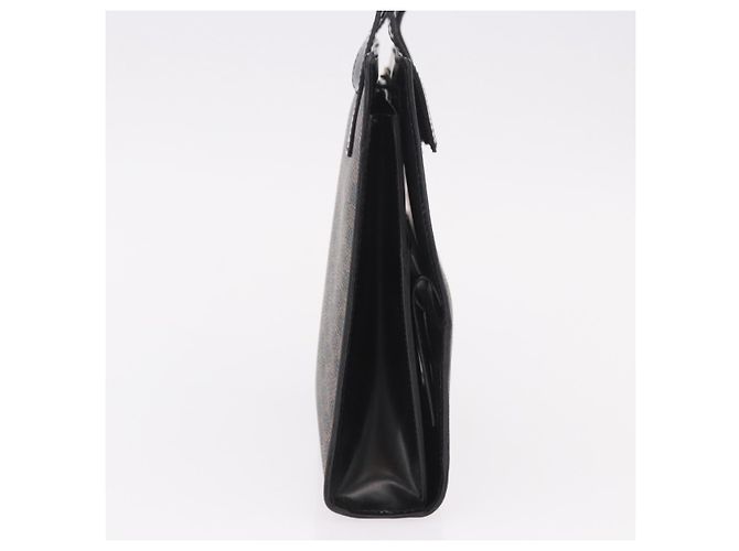 Céline CELINE Macadam Handtasche aus PVC und Leder Schwarz Gold Auth 190956A - Ansicht 5