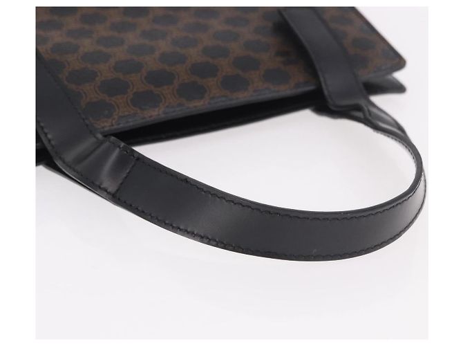 Céline CELINE Macadam Handtasche aus PVC und Leder Schwarz Gold Auth 190956A - Ansicht 7