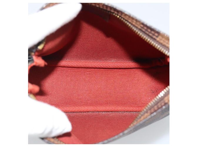 LOUIS VUITTON Damier Ebene Trousse Make Up Pouch N51982 LV Auth 188242A - vista 11
