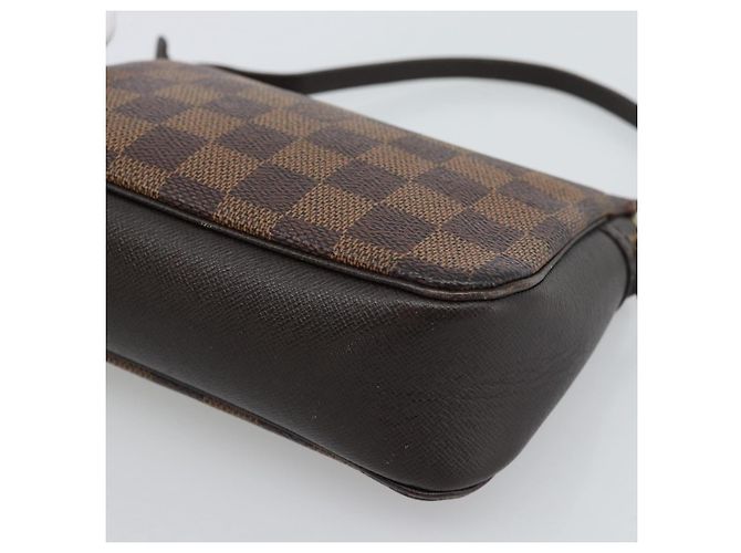 LOUIS VUITTON Damier Ebene Trousse Make Up Pouch N51982 LV Auth 188242A - vista 15