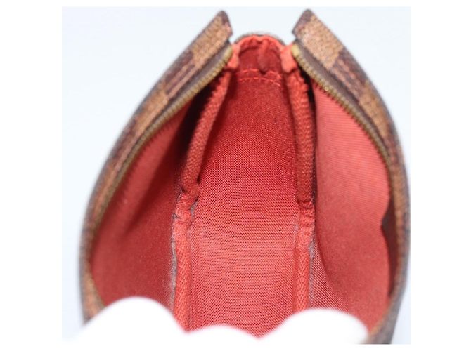 LOUIS VUITTON Damier Ebene Trousse Make Up Pouch N51982 LV Auth 188242A - vista 19