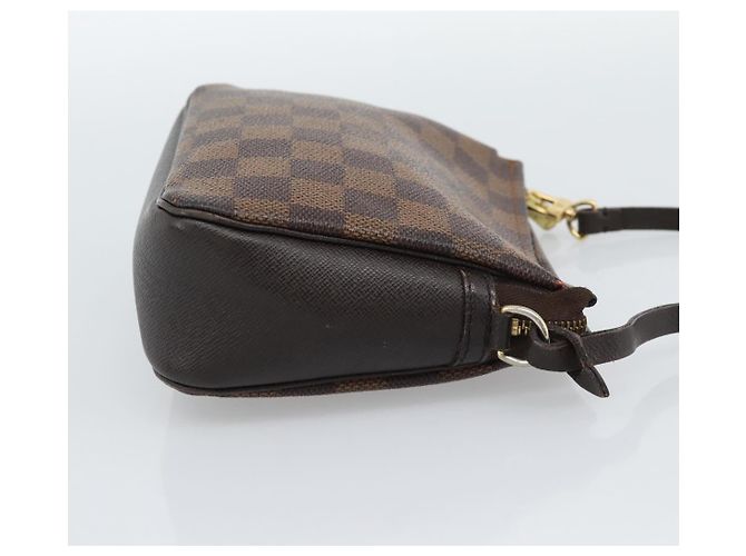 LOUIS VUITTON Damier Ebene Trousse Make Up Pouch N51982 LV Auth 188242A - vista 4