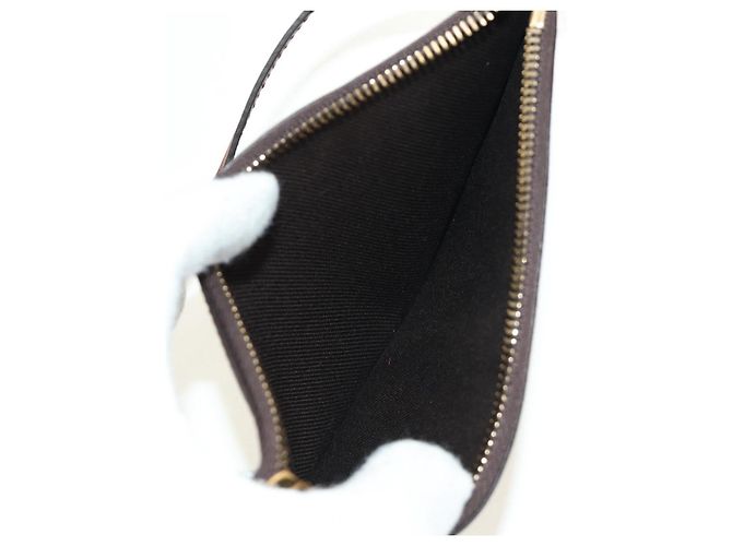 SAINT LAURENT Le Monogram Bucket Bag PVC Leather Brown Gold Auth 190129SAM Marrone D'oro - vista 17