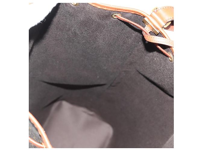 SAINT LAURENT Le Monogram Bucket Bag PVC Leather Brown Gold Auth 190129SAM Marrone D'oro - vista 23