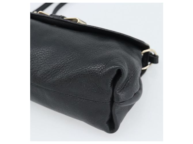 Chloé Borsa a tracolla Chloe in pelle nera e oro Auth mr2644 Nero D'oro - vista 10