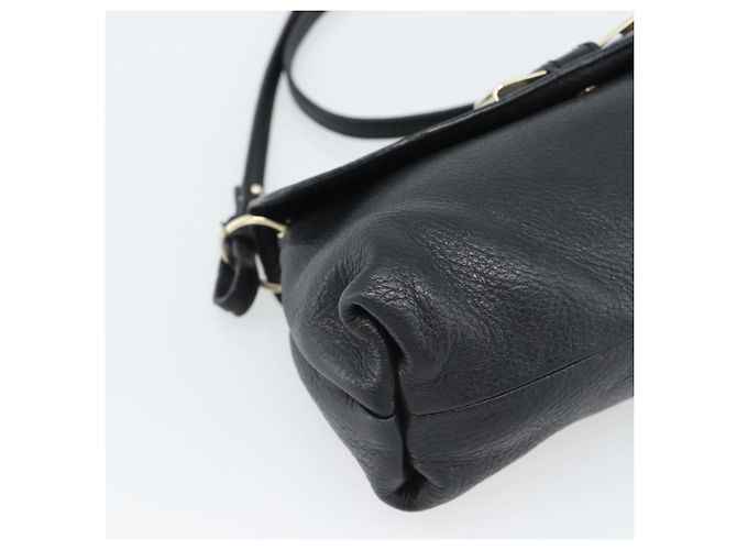 Chloé Borsa a tracolla Chloe in pelle nera e oro Auth mr2644 Nero D'oro - vista 11
