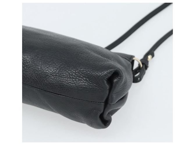 Chloé Borsa a tracolla Chloe in pelle nera e oro Auth mr2644 Nero D'oro - vista 12