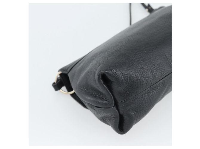 Chloé Borsa a tracolla Chloe in pelle nera e oro Auth mr2644 Nero D'oro - vista 13