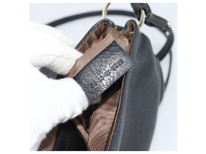 Chloé Borsa a tracolla Chloe in pelle nera e oro Auth mr2644 Nero D'oro - vista 21