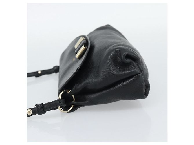 Chloé Borsa a tracolla Chloe in pelle nera e oro Auth mr2644 Nero D'oro - vista 4