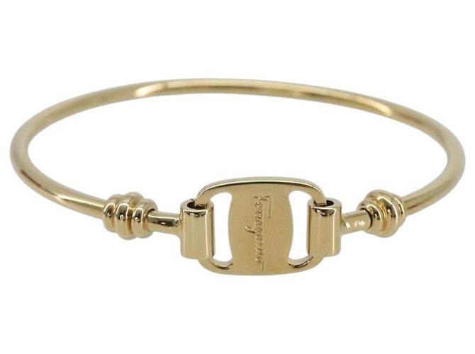 Bracciale Salvatore Ferragamo Vala in metallo Oro Autentico BA13850V - vista 2