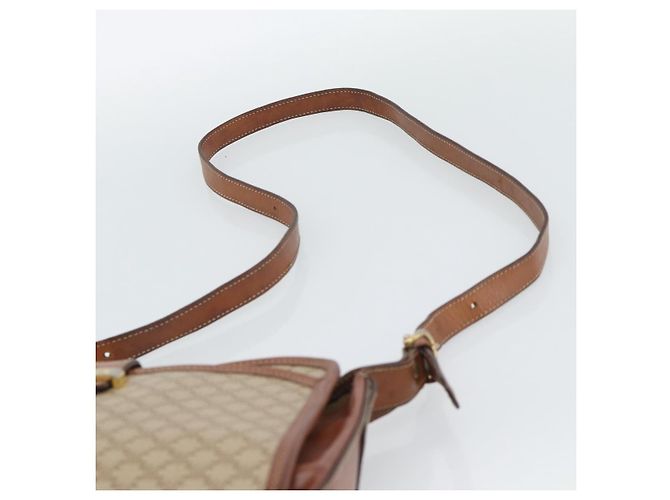 Céline Borsa a Spalla CELINE in Tela Macadam PVC Beige Oro Auth mr2636 D'oro - vista 8