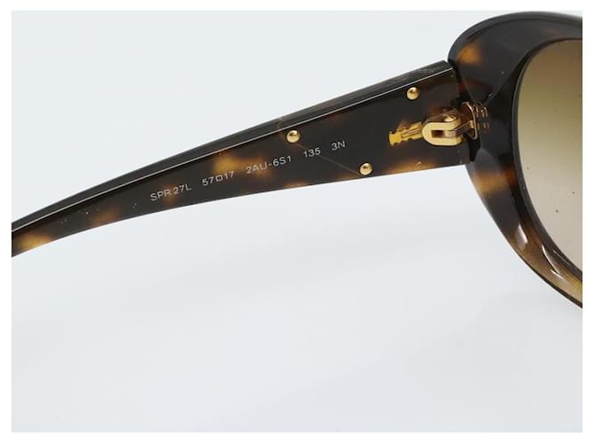 Occhiali da sole PRADA in plastica marrone e oro Auth BA14042 D'oro - vista 13