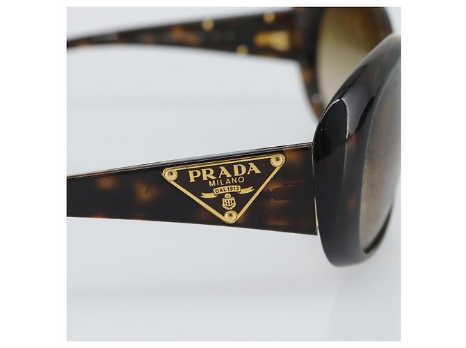 Occhiali da sole PRADA in plastica marrone e oro Auth BA14042 D'oro - vista 5