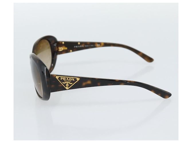Occhiali da sole PRADA in plastica marrone e oro Auth BA14042 D'oro - vista 6