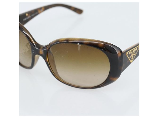 Occhiali da sole PRADA in plastica marrone e oro Auth BA14042 D'oro - vista 9