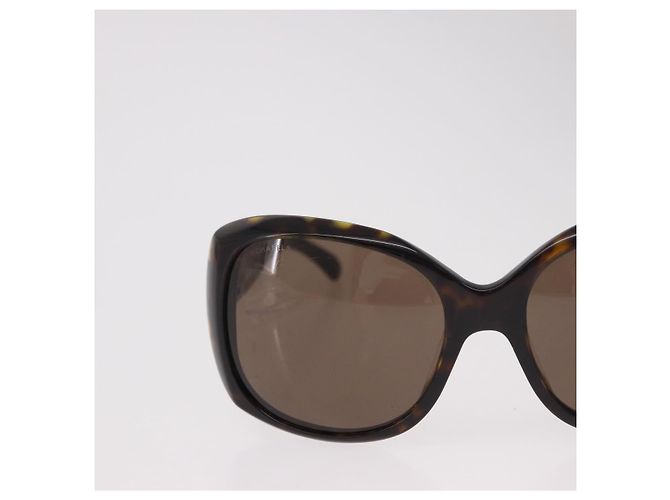 Gafas de sol CHANEL de plástico marrón CC Auth BA13831 Castaño - vista 4