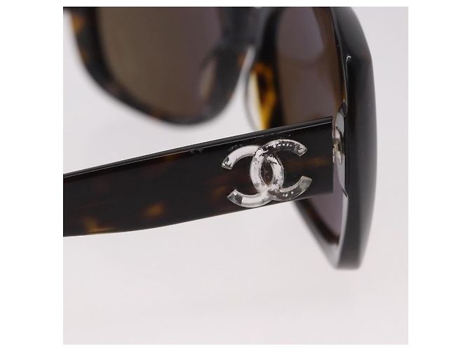 Gafas de sol CHANEL de plástico marrón CC Auth BA13831 Castaño - vista 7