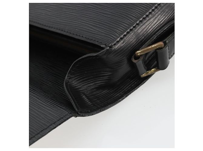 Borsa a Spalla LOUIS VUITTON Epi Saint Cloud GM Nera M52192 LV Auth BA13914 Nero - vista 16