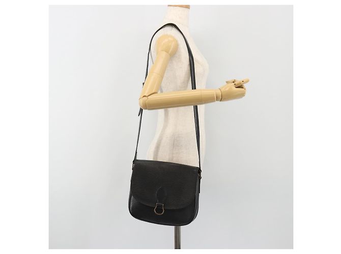 Borsa a Spalla LOUIS VUITTON Epi Saint Cloud GM Nera M52192 LV Auth BA13914 Nero - vista 25