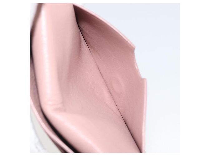 Tarjetero de cuero LOEWE Rosa Oro Auth 190520A Dorado - vista 18