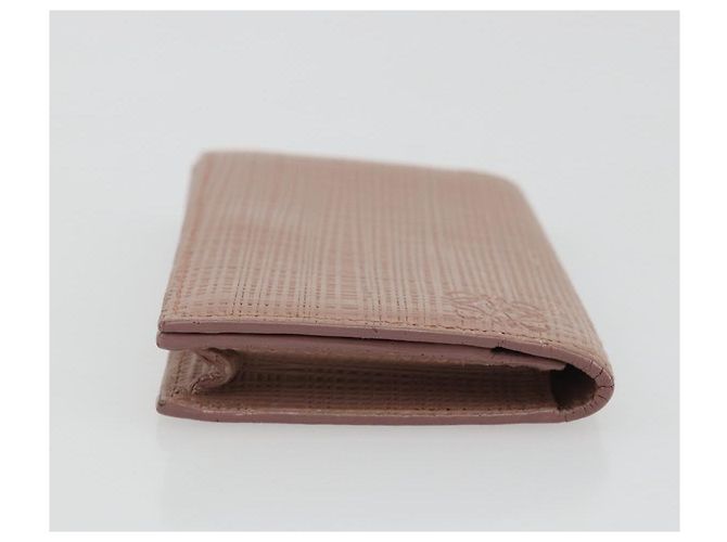 Tarjetero de cuero LOEWE Rosa Oro Auth 190520A Dorado - vista 3