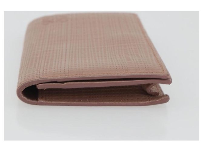Tarjetero de cuero LOEWE Rosa Oro Auth 190520A Dorado - vista 4