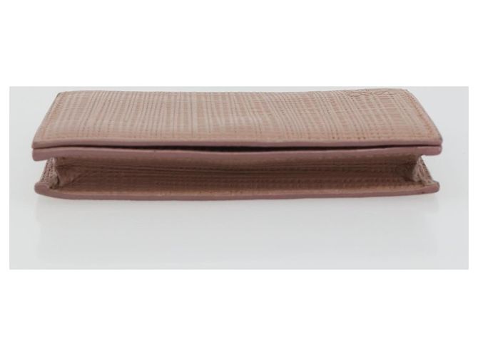 Tarjetero de cuero LOEWE Rosa Oro Auth 190520A Dorado - vista 6