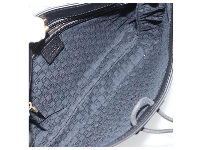 Borsa a Spalla GUCCI in Pelle Nera e Oro 108964 Auth BA13764V Nero D'oro - vista 16