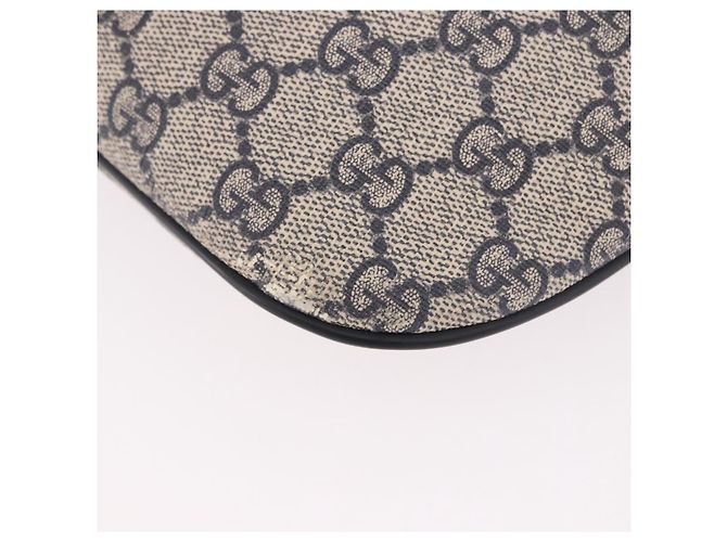 Marsupio GUCCI GG Supreme in PVC Blu Navy Argento 233269 Auth 190610 - vista 12